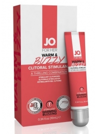 Клиторальный крем JO WARM   BUZZY CLITORAL GEL - 10 мл. - System JO - купить с доставкой в Арзамасе