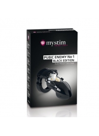 Пояс верности с электростимуляцией Mystim Pubic Enemy No1 Black Edition - MyStim - купить с доставкой в Арзамасе