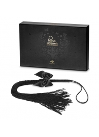 Чёрная плётка Lilly Whip Bijoux - Bijoux Indiscrets - купить с доставкой в Арзамасе