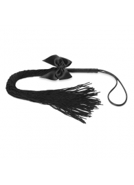 Чёрная плётка Lilly Whip Bijoux - Bijoux Indiscrets - купить с доставкой в Арзамасе