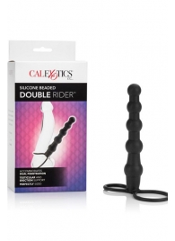 Насадка на пенис для двойного проникновения Silicone Beaded Double Rider - 14 см. - California Exotic Novelties - в Арзамасе купить с доставкой