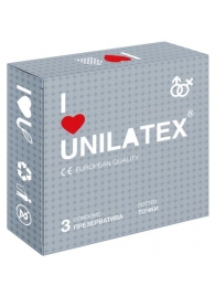 Презервативы с точками Unilatex Dotted - 3 шт. - Unilatex - купить с доставкой в Арзамасе