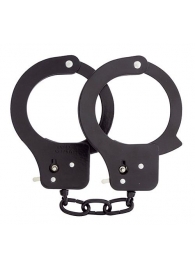 Чёрные наручники из листового металла BONDX METAL CUFFS BLACK - Dream Toys - купить с доставкой в Арзамасе