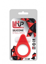 Красное эрекционное кольцо LIT-UP SILICONE STIMU RING 1 RED - Dream Toys - в Арзамасе купить с доставкой