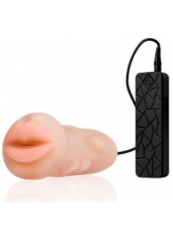 Мастурбатор-ротик с вибрацией REALSTUFF VIBRATING MASTURBATOR MOUTH - Dream Toys - в Арзамасе купить с доставкой