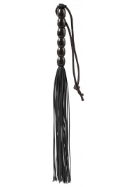 Чёрная мини-плеть из резины Rubber Mini Whip - 22 см. - Blush Novelties - купить с доставкой в Арзамасе