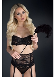 Стек с большим чёрным пером Large Feather Tickler - 65 см. - Blush Novelties - купить с доставкой в Арзамасе