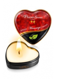 Массажная свеча с нейтральным ароматом Bougie Massage Candle - 35 мл. - Plaisir Secret - купить с доставкой в Арзамасе