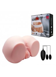 Телесный мастурбатор с двумя любовными тоннелями и вибрацией - Baile - в Арзамасе купить с доставкой