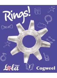 Прозрачное эрекционное кольцо Rings Cogweel - Lola Games - в Арзамасе купить с доставкой