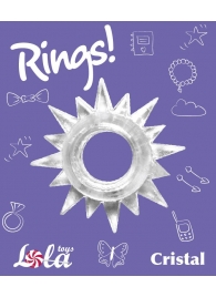 Прозрачное эрекционное кольцо Rings Cristal - Lola Games - в Арзамасе купить с доставкой