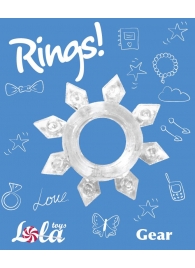 Прозрачное эрекционное кольцо Rings Gear - Lola Games - в Арзамасе купить с доставкой