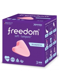 Женские гигиенические тампоны без веревочки FREEDOM normal - 3 шт. - Freedom - купить с доставкой в Арзамасе