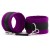 Фиолетово-черные наручники My rules на сцепке - БДСМ Арсенал - купить с доставкой в Арзамасе