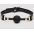Черный кляп-шар Bound to You Faux Leather Ball Gag - Fifty Shades of Grey - купить с доставкой в Арзамасе