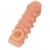 Телесная закрытая насадка с шариками Cock Sleeve Size L - 17,6 см. - KOKOS - в Арзамасе купить с доставкой