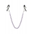 Зажимы для сосков с фиолетовой цепочкой Sweet Caress Nipple Chain - Sweet Caress - купить с доставкой в Арзамасе