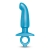 Голубая анальная пробка для массажа простаты Hither Silicone Prostate Plug - 14,3 см. - b-Vibe - в Арзамасе купить с доставкой