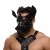 Черная кожаная маска «Собака» - Crazy Handmade - купить с доставкой в Арзамасе