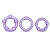 Набор из 3 фиолетовых эрекционных колец Stay Hard Beaded Cockrings - Blush Novelties - в Арзамасе купить с доставкой