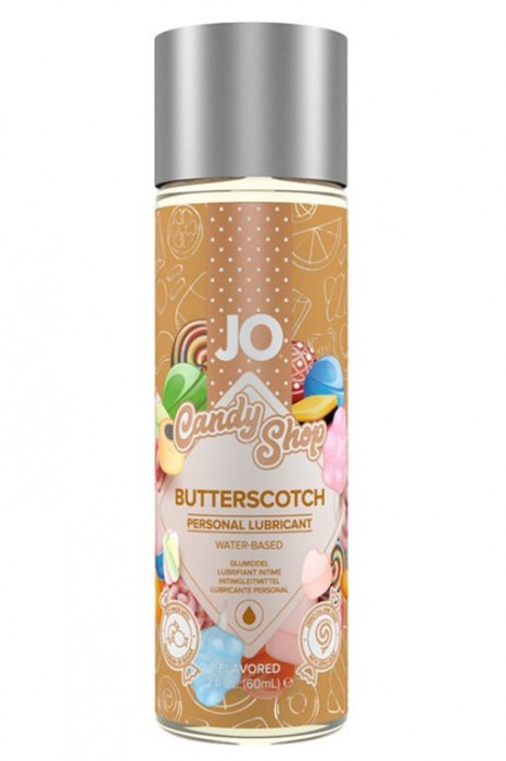 Смазка на водной основе Candy Shop Butterscotch с ароматом ирисок - 60 мл. - System JO - купить с доставкой в Арзамасе