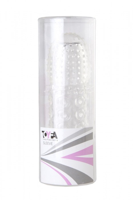 Прозрачная закрытая гелевая насадка - 13,5 см. - Toyfa Basic - в Арзамасе купить с доставкой