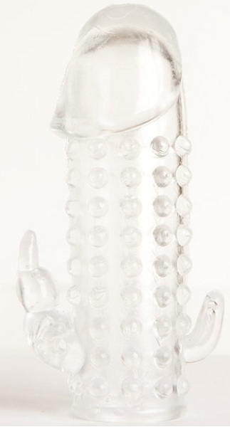 Гелевая прозрачная насадка с 2 отростками - 13 см. - Toyfa Basic - в Арзамасе купить с доставкой Гелевая прозрачная насадка с 2 отростками - 13 см. - Toyfa Basic - в Арзамасе купить с доставкой