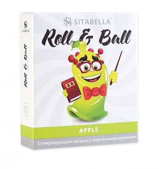 Стимулирующий презерватив-насадка Roll   Ball Apple - Sitabella - купить с доставкой в Арзамасе