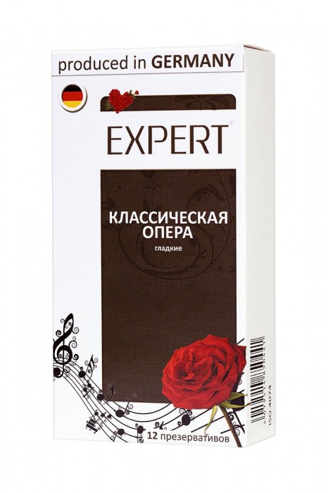 Гладкие презервативы Expert  Классическая опера  - 12 шт. - Expert - купить с доставкой в Арзамасе