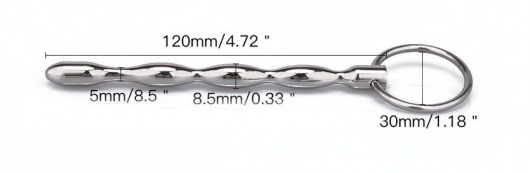 Металлический уретральный плаг с кольцом - Notabu - купить с доставкой в Арзамасе