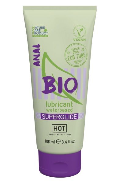 Интимный увлажняющий анальный гель BIO SuperGlide - 100 мл. - HOT - купить с доставкой в Арзамасе