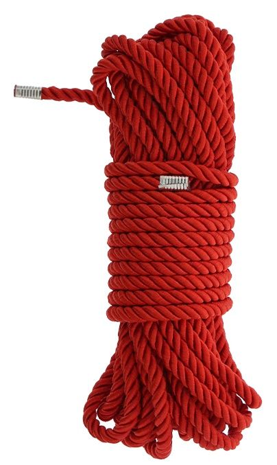 Красная веревка DELUXE BONDAGE ROPE - 10 м. - Dream Toys - купить с доставкой в Арзамасе