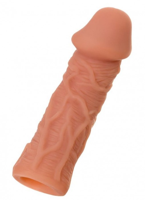 Телесная реалистичная насадка KOKOS Extreme Sleeve 05 с дополнительной стимуляцией - 12,7 см. - KOKOS - в Арзамасе купить с доставкой