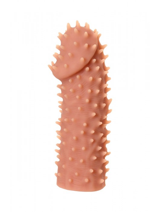 Телесная реалистичная насадка KOKOS Extreme Sleeve 07 с дополнительной стимуляцией - 12,7 см. - KOKOS - в Арзамасе купить с доставкой