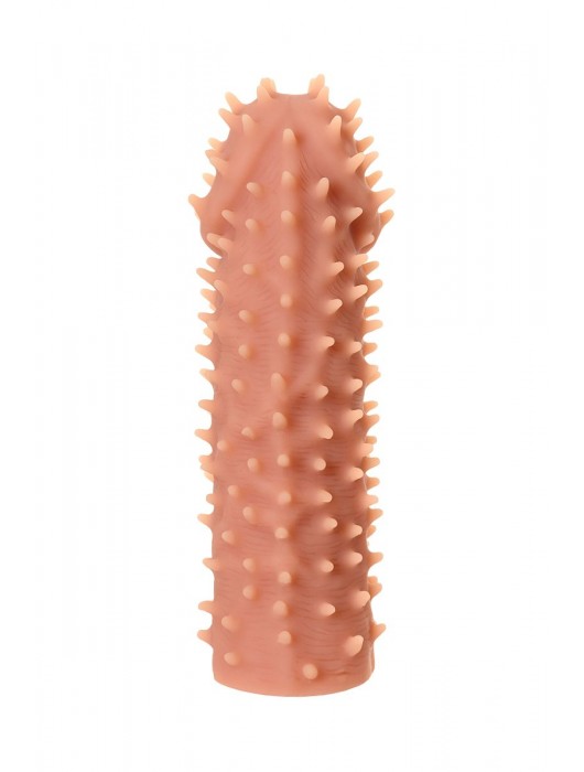 Телесная реалистичная насадка KOKOS Extreme Sleeve 07 с дополнительной стимуляцией - 12,7 см. - KOKOS - в Арзамасе купить с доставкой