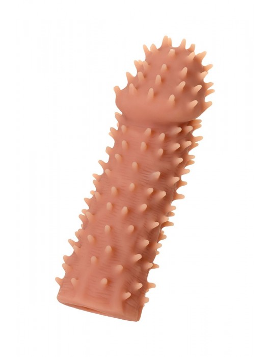 Телесная реалистичная насадка KOKOS Extreme Sleeve 07 с дополнительной стимуляцией - 12,7 см. - KOKOS - в Арзамасе купить с доставкой