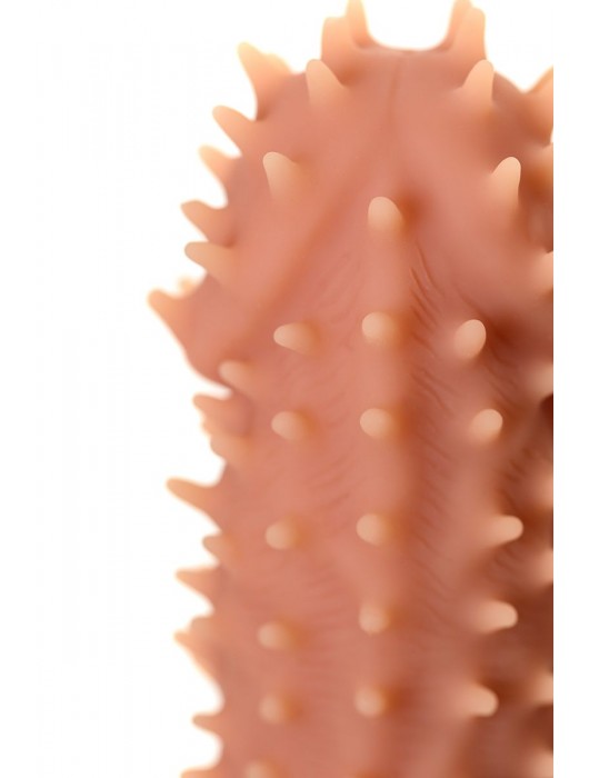 Телесная реалистичная насадка KOKOS Extreme Sleeve 07 с дополнительной стимуляцией - 12,7 см. - KOKOS - в Арзамасе купить с доставкой