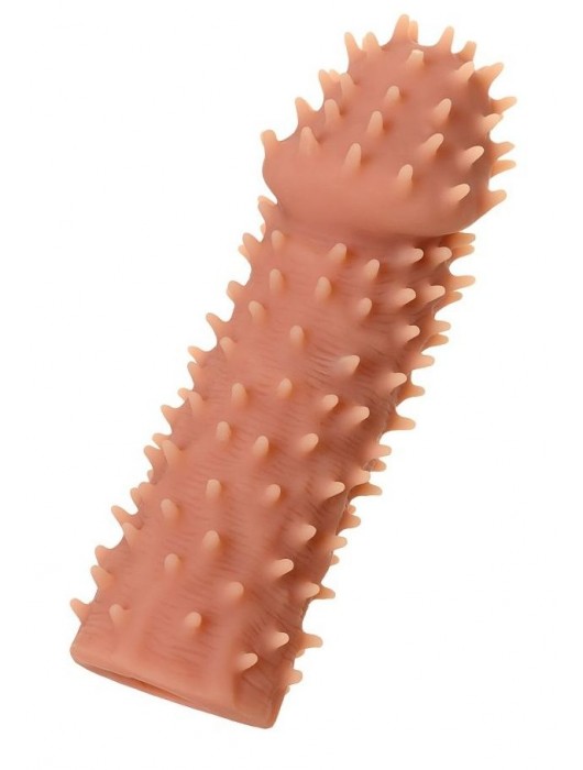 Телесная реалистичная насадка KOKOS Extreme Sleeve 07 с дополнительной стимуляцией - 12,7 см. - KOKOS - в Арзамасе купить с доставкой