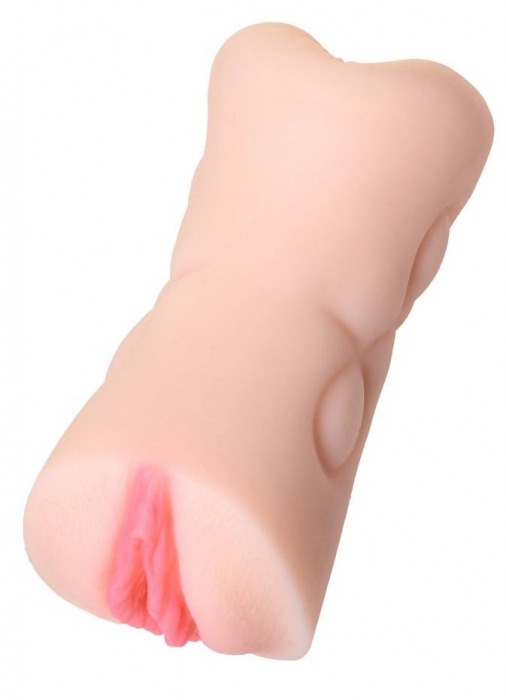 Телесный двусторонний мастурбатор Rich Fruit - вагина и анус - ToyFa - в Арзамасе купить с доставкой