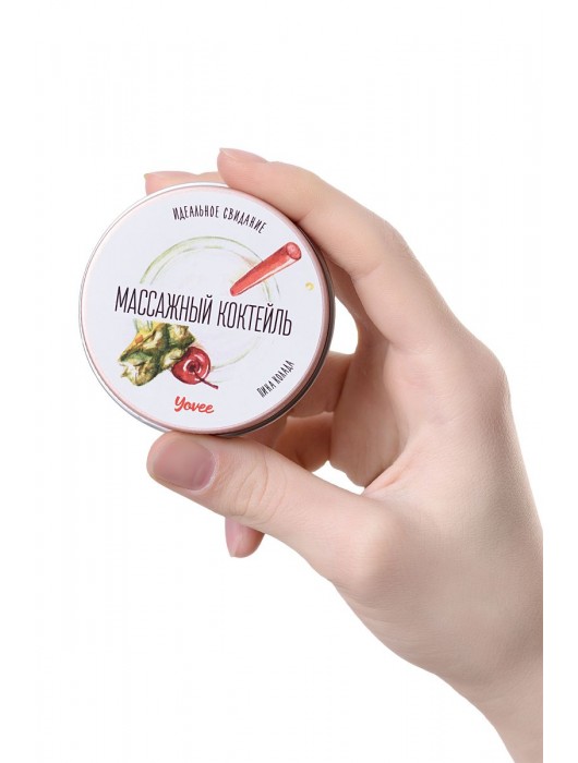 Массажная свеча «Массажный коктейль» с ароматом пина колады - 30 мл. - ToyFa - купить с доставкой в Арзамасе