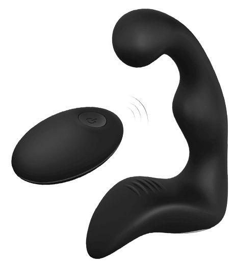 Черный вибромассажер простаты REMOTE BOOTY PLEASER - Dream Toys - в Арзамасе купить с доставкой