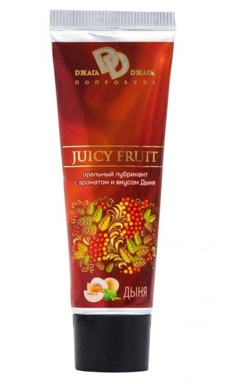 Интимный съедобный лубрикант JUICY FRUIT с ароматом дыни - 30 мл. - БиоМед - купить с доставкой в Арзамасе