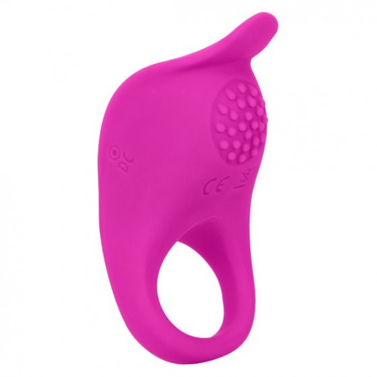 Ярко-розовое эрекционное виброкольцо Silicone Rechargeable Teasing Enhancer - California Exotic Novelties - в Арзамасе купить с доставкой