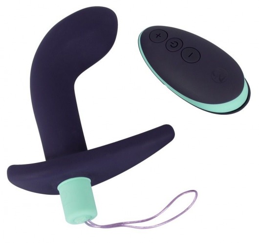 Темно-фиолетовый вибростимулятор простаты с пультом ДУ Remote Controlled Prostate Plug - Orion - в Арзамасе купить с доставкой