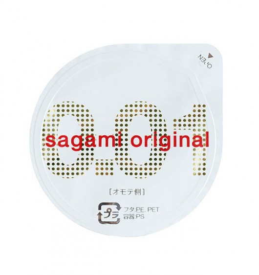 Супертонкий презерватив Sagami Original 0.01 - 1 шт. - Sagami - купить с доставкой в Арзамасе