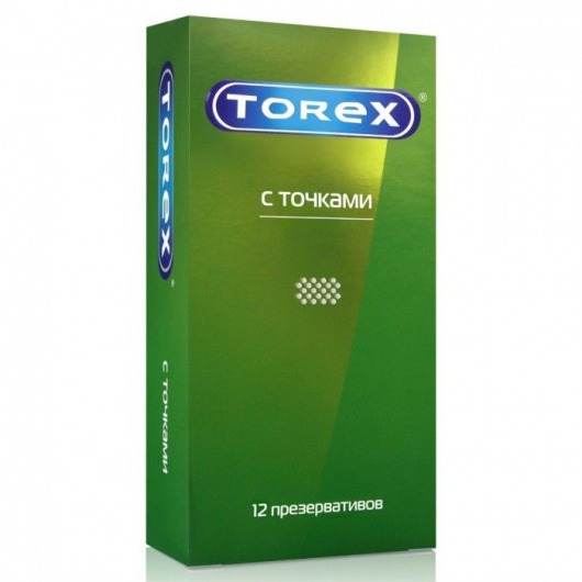 Текстурированные презервативы Torex  С точками  - 12 шт. - Torex - купить с доставкой в Арзамасе