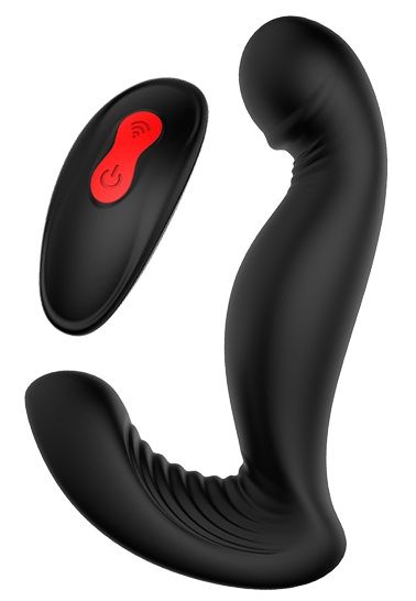 Черный вибромассажер простаты SWIRLING P-PLEASER - Dream Toys - в Арзамасе купить с доставкой