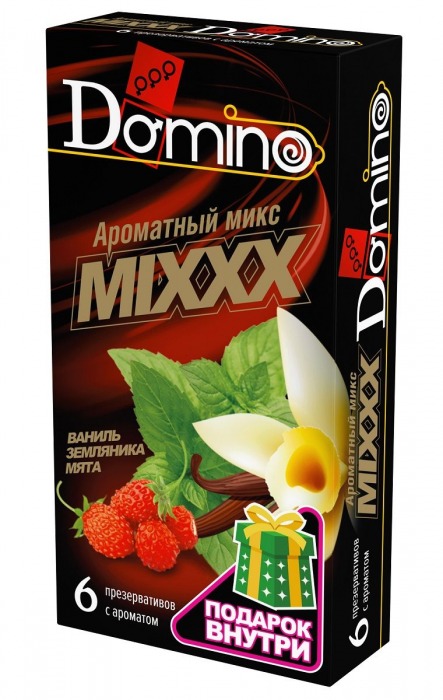 Ароматизированные презервативы DOMINO  Ароматный микс  - 6 шт. - Domino - купить с доставкой в Арзамасе