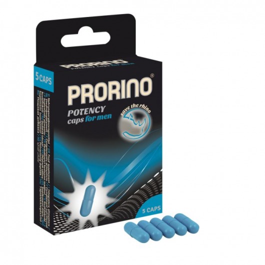 БАД для мужчин ero black line PRORINO Potency Caps for men - 5 капсул - Ero - купить с доставкой в Арзамасе