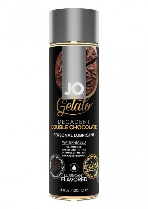 Лубрикант с ароматом шоколада JO GELATO DECADENT DOUBLE CHOCOLATE - 120 мл. - System JO - купить с доставкой в Арзамасе